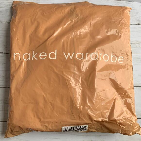 NEW Naked Wardrobe Boyfriend Oversized Full Zip Hoodie in White - Picture 9 of 10